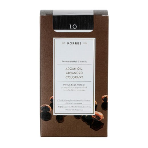 KORRES ARGAN OIL 1.0 ΜΑΥΡΟ ΦΥΣΙΚΟ ADVANCED COLORANT