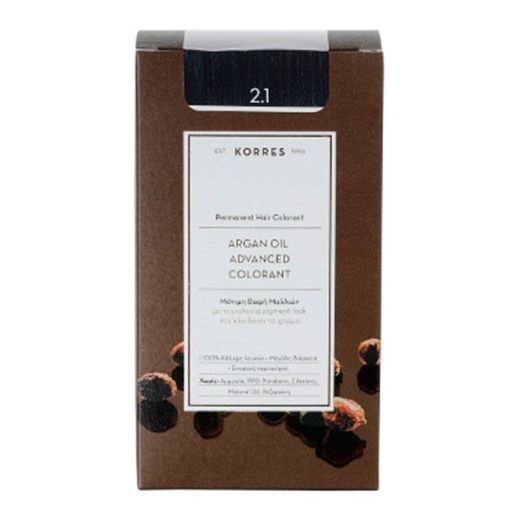 KORRES ARGAN OIL 2.1 ΜΑΥΡΟ ΜΠΛΕ ADVANCED COLORANT