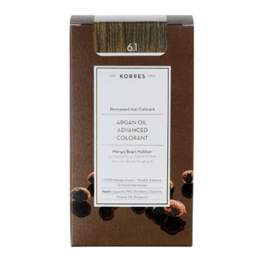 KORRES ARGAN OIL 6.1 ΞΑΝΘΟ ΣΚΟΥΡΟ ΣΑΝΤΡΕ ADVANCED COLORANT