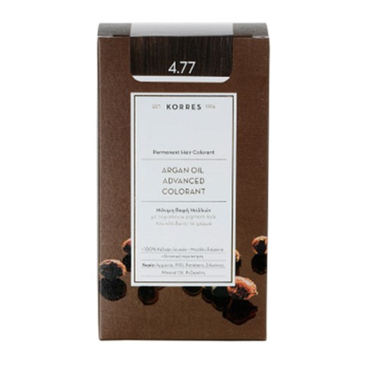 KORRES ARGAN OIL 4.77 ΣΚΟΥΡΟ ΣΟΚΟΛΑΤΙ ADVANCED COLORANT