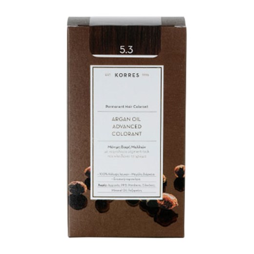 KORRES ARGAN OIL 5.3 ΚΑΣΤΑΝΟ ΑΝΟΙΧΤΟ ΜΕΛΙ ADVANCED COLORANT