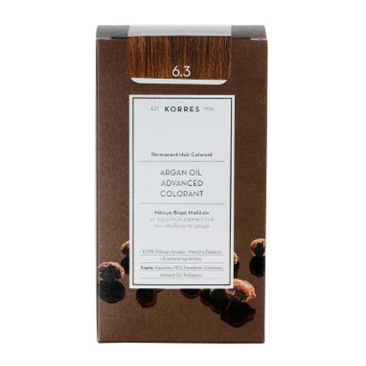 KORRES ARGAN OIL 6.3 ΞΑΝΘΟ ΣΚΟΥΡΟ ΜΕΛΙ ADVANCED COLORANT