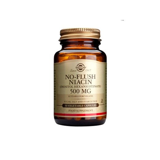 SOLGAR NO-FLUSH NIACIN 500mg 50 VCAPS