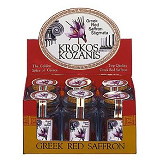 ΚΡΟΚΟΣ ΚΟΖΑΝΗΣ ΣΤΙΓΜΑΤΑ (S9) 6x1gr (ΓΥΑΛΙΝΟ ΒΑΖΑΚΙ)