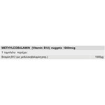 SOLGAR VITAMIN B12 1000mg METHYLCOBALAMIN 30 NUGGETS
