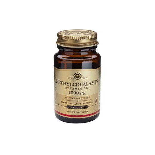 SOLGAR VITAMIN B12 1000mg METHYLCOBALAMIN 30 NUGGETS