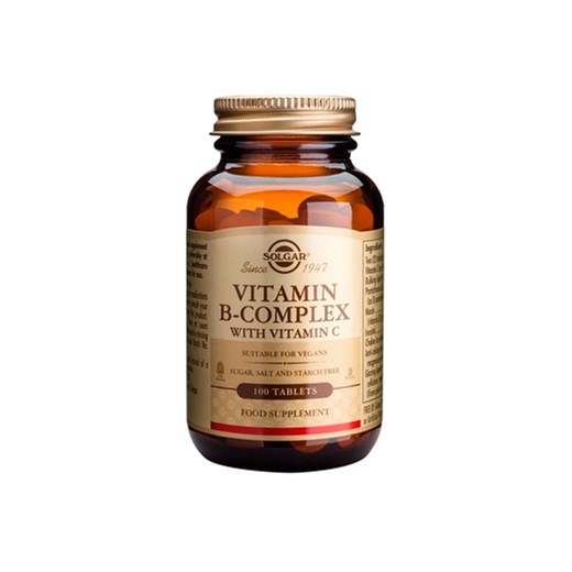 SOLGAR B-COMPLEX WITH VITAMIN C 100 TABS