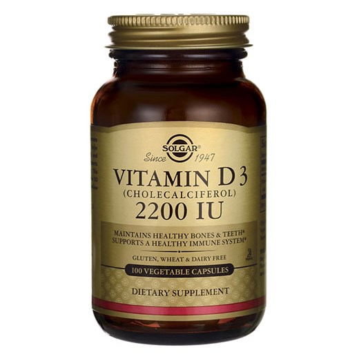 SOLGAR VITAMIN D3 2200IU 100 VCAPS