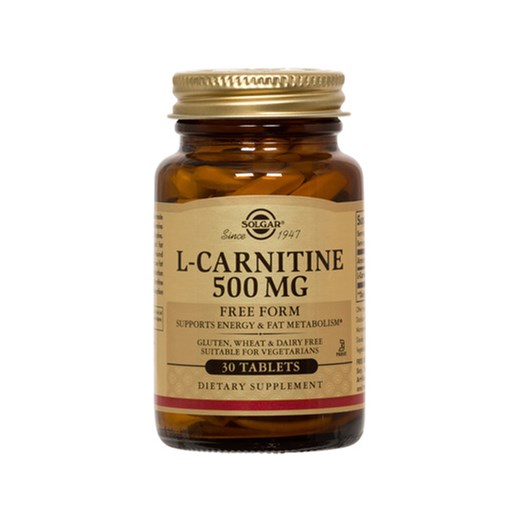 SOLGAR L-CARNITINE 500mg 30 TABS