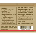SOLGAR RESVERATROL 100mg 60 VCAPS