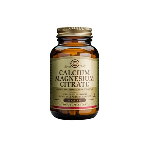 SOLGAR CALCIUM MAGNESIUM CITRATE 50 TABS