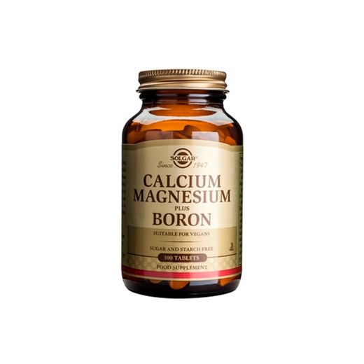 SOLGAR CALCIUM MAGNESIUM PLUS BORON 100 TABS