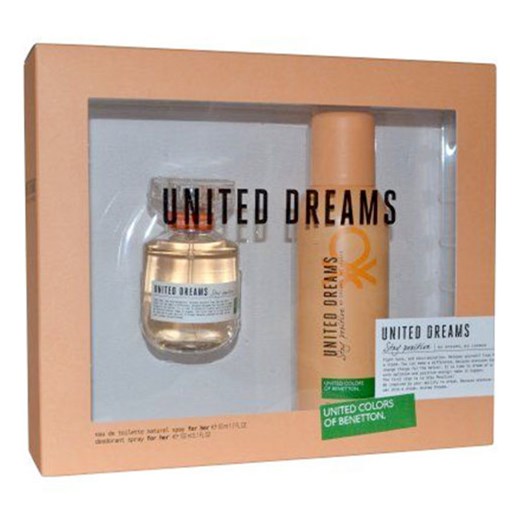 BENETTON UNITED DREAMS STAY POSITIVE EDT SPRAY 50ML + DEODORANT SPRAY 150ML FOR HER (SET)