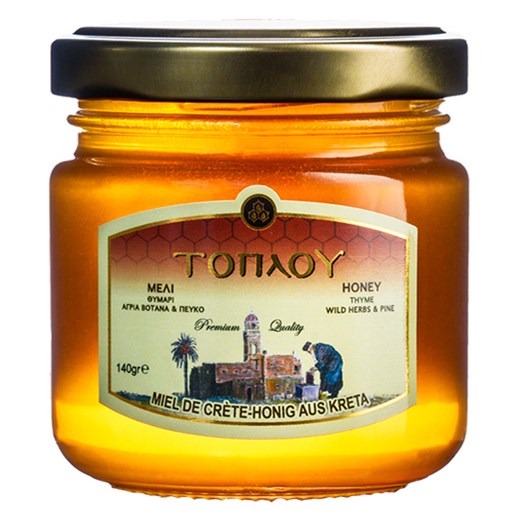 Θυμάρι, Αγρια Βότανα & Πεύκο Μέλι Τοπλού 140gr