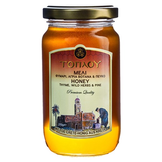 Θυμάρι, Αγρια Βότανα & Πεύκο Μέλι Τοπλού 270gr