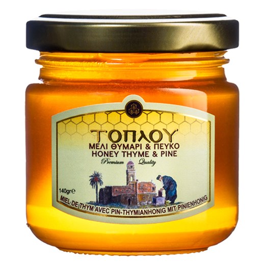 Μέλι Θυμάρι & Πεύκο Τοπλού Π.Ο.Π. 140gr
