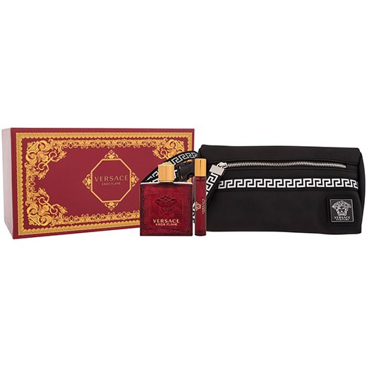 VERSACE EROS FLAME EDP 100ML + EDP 10ML + POUCH (SET)
