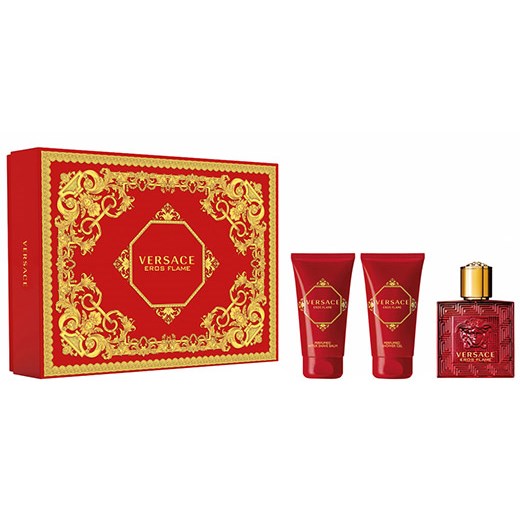 VERSACE EROS FLAME EDP 50ML + AFTER SHAVE BALM 50ML + SHOWER GEL 50ML (SET)