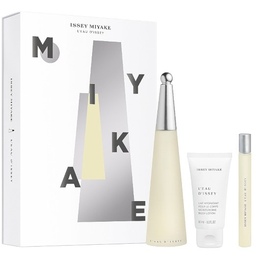 ISSEY MIYAKE L' EAU D' ISSEY EDT 100ML VAPO WOMEN +BODY LOTION 50ML +EDT 10ML (SET)