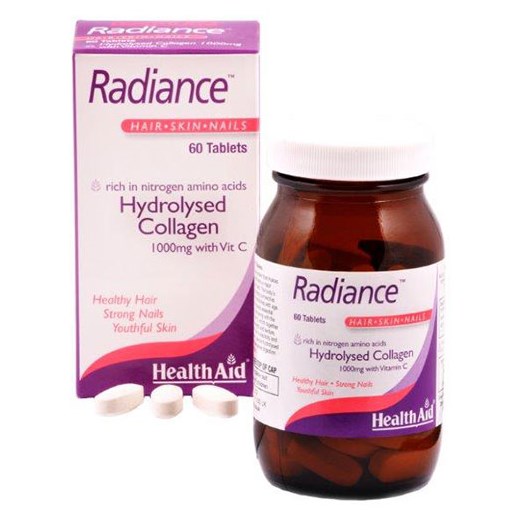 HEALTH AID Radiance - Υδρολυμένο Κολλαγόνο 1000mg με Βιταμίνη C & Ψευδάργυρο (60 ΤΑΜΠΛΕΤΕΣ)