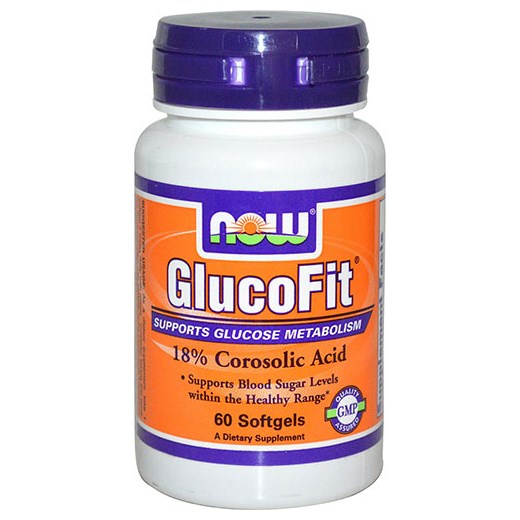NOW FOODS GLUCOFIT 18% COROSOLIC ACID (60 ΜΑΛΑΚΕΣ ΚΑΨΟΥΛΕΣ)